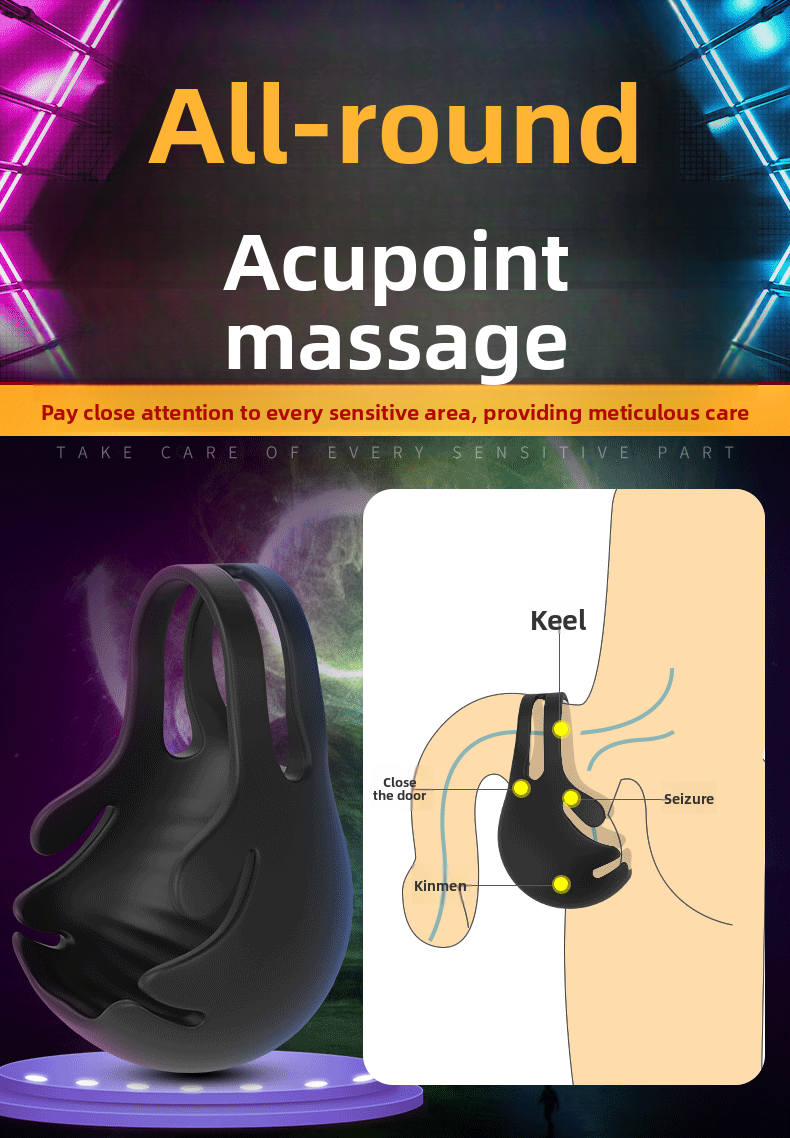 Anillo de bloqueo de semen, masturbador masculino, entrenador de testículos, funda para pene, productos para adultos, anillo vibrador de bloqueo de semen. 