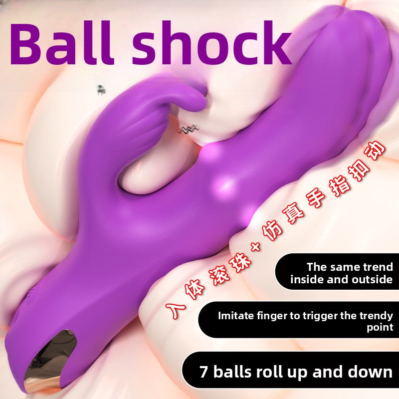 Rotating Bead Telescopic Vibrator for Women Strong Vibration Insertion Adult Toy Female Masturbation Sex Toy
