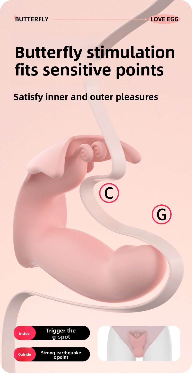 Butterfly Wearable Remote Vibrator Sex Toy – Clitoral Precision Fit