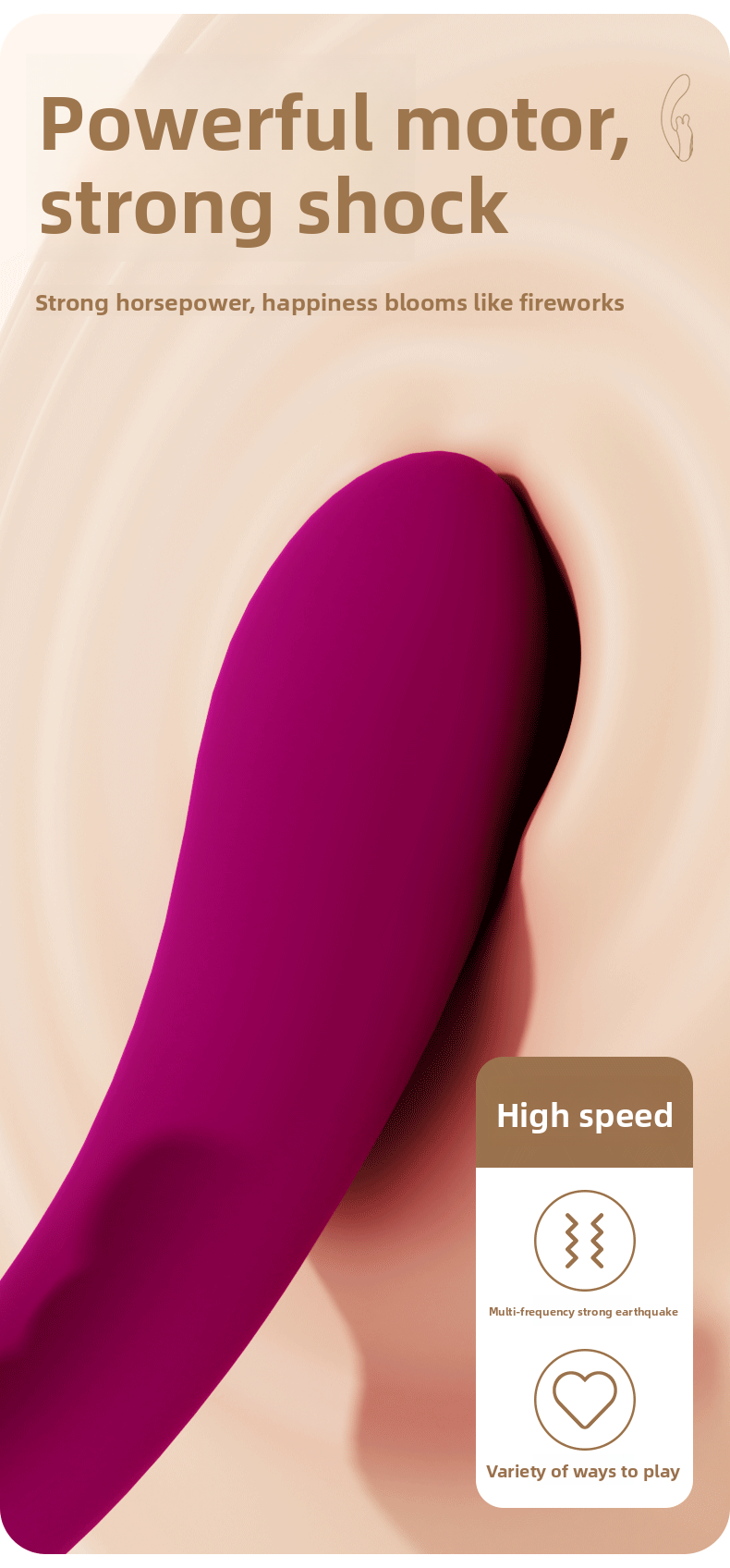 Intense Clitoral Wand Vibrator Sex Toy – High-Power Motor