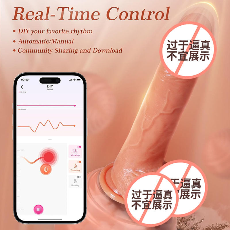 Consolador eléctrico de silicona con control remoto inalámbrico, vibración automática, masturbación femenina, juguete sexual realista. 