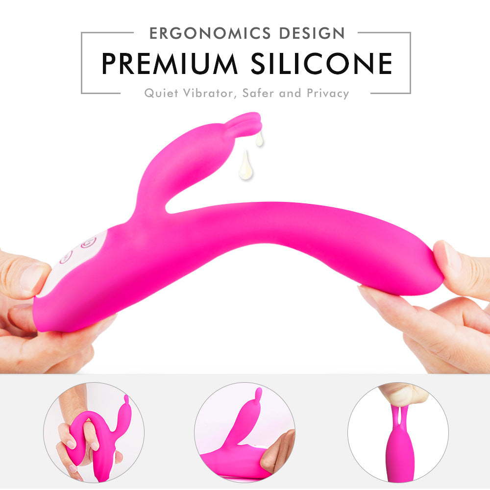 Heating Rabbit Vibrator Sex Toy – Dual-Point Luxury Edition