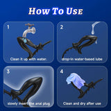 New Full Silicone Anal Expander Toy Adjustable Size Back Chamber Toy Electric Silicone Anal Plug Sex Toy