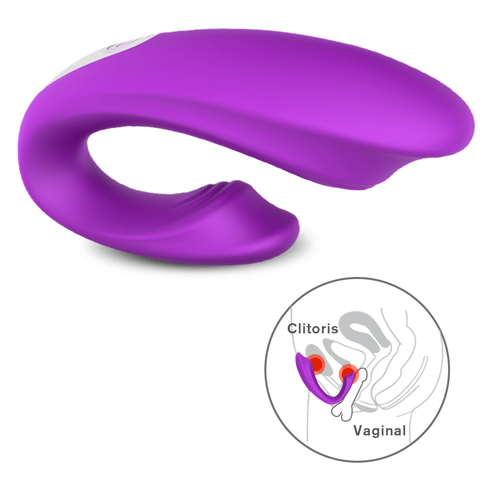 Remote Control Female Wearable Dual-Head Vibrating Silent Shared Masturbator for Couples Outdoor Wearable Vibrator