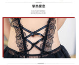 New Style Sexy Lingerie Cute Playful Little Maid Sexy Sheer Mesh Uniform Temptation Role Play Beautiful Set