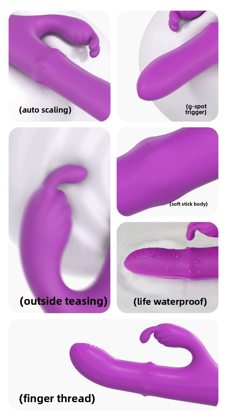Rotating Bead Telescopic Vibrator for Women Strong Vibration Insertion Adult Toy Female Masturbation Sex Toy