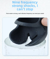 Penis Ring Male Masturbation Egg Massage Anti-Rebound Ring Semen Locking Ring Vibrator