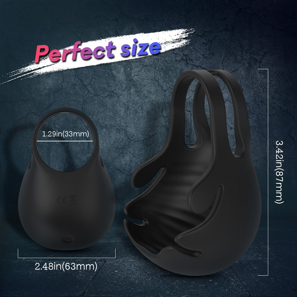 Anillo de bloqueo de semen, masturbador masculino, entrenador de testículos, funda para pene, productos para adultos, anillo vibrador de bloqueo de semen. 