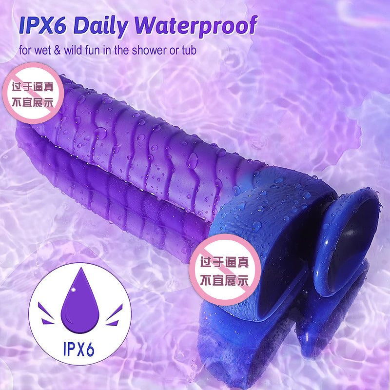 Cross-Border Hot-Selling Female Fake Penis Masturbator Machine Sex Toys Telescopic Swinging Electric Realistic Dildo Fake Body