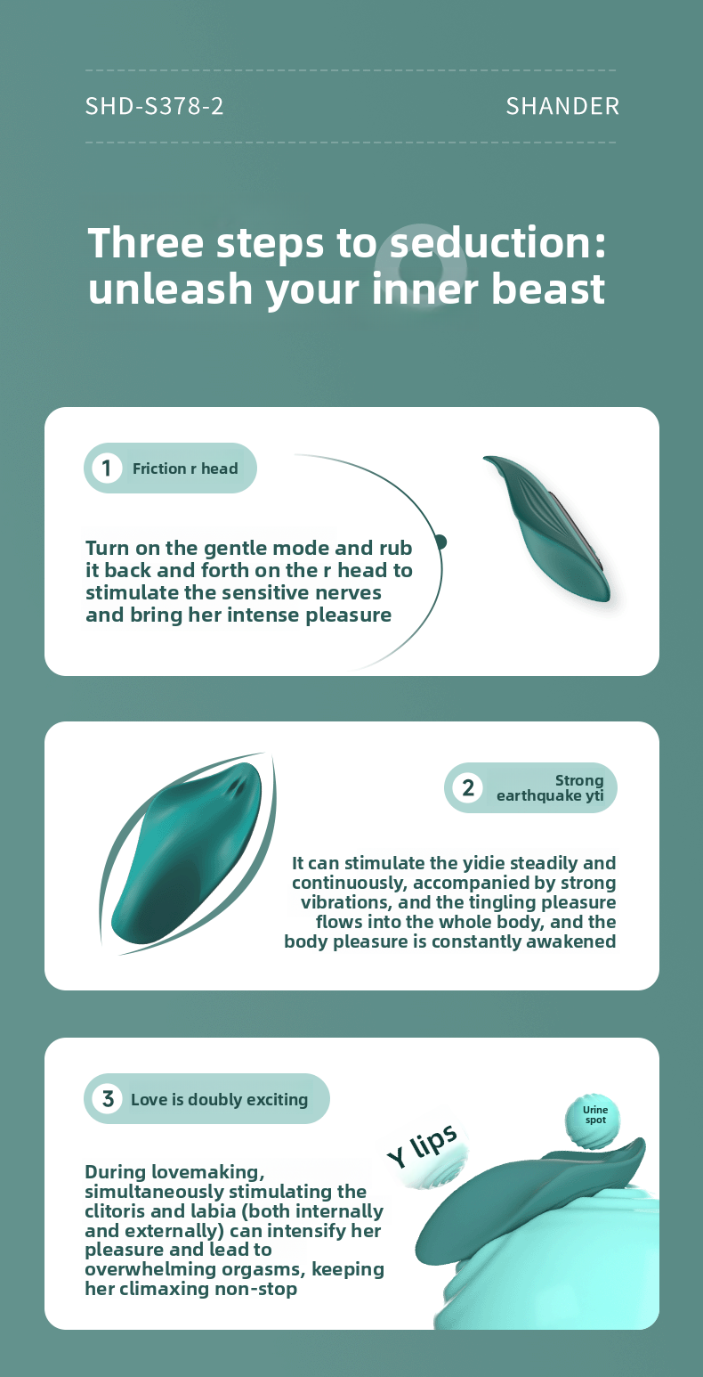 Remote Control Vibrator for Women, Wearable Underwear Invisible Vibrator, Outdoor Wearable Vibrator, Non-Intrusive and Silent