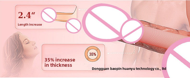 Silicone Penis Sleeve Electric Realistic Male Wearable Enlargement Thickening Dildo Sleeve Adult Products