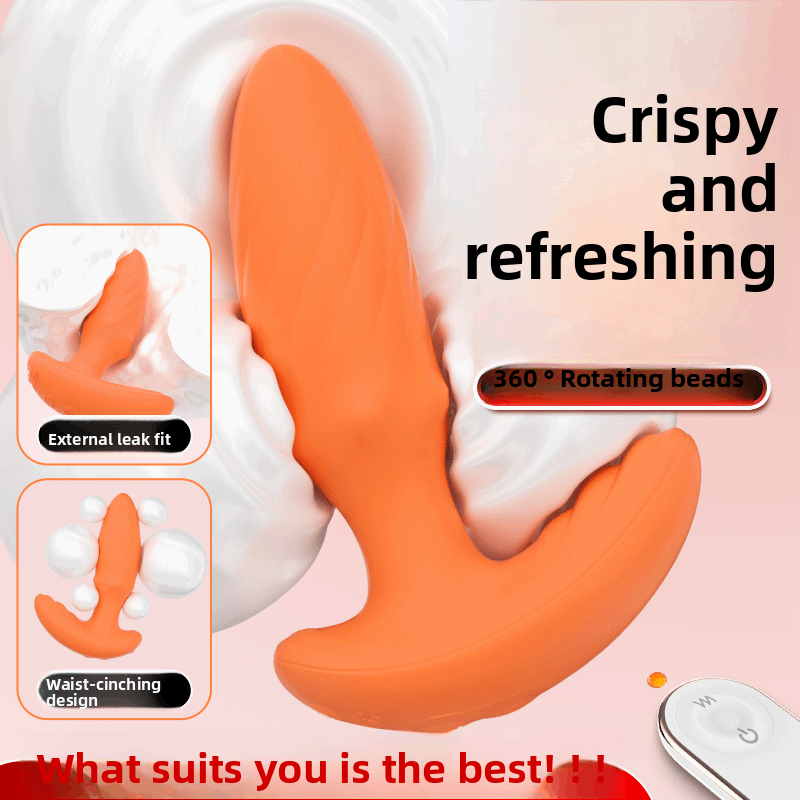 Recommended 360 Degree Rotating Silicone Anal Plug Toy Sex Products Back Court Female Toy Vibrating Anal Plug