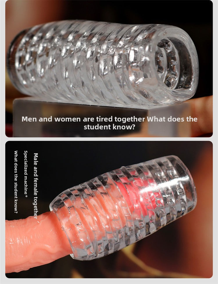 Adult sex toys transparent male masturbator penis exerciser