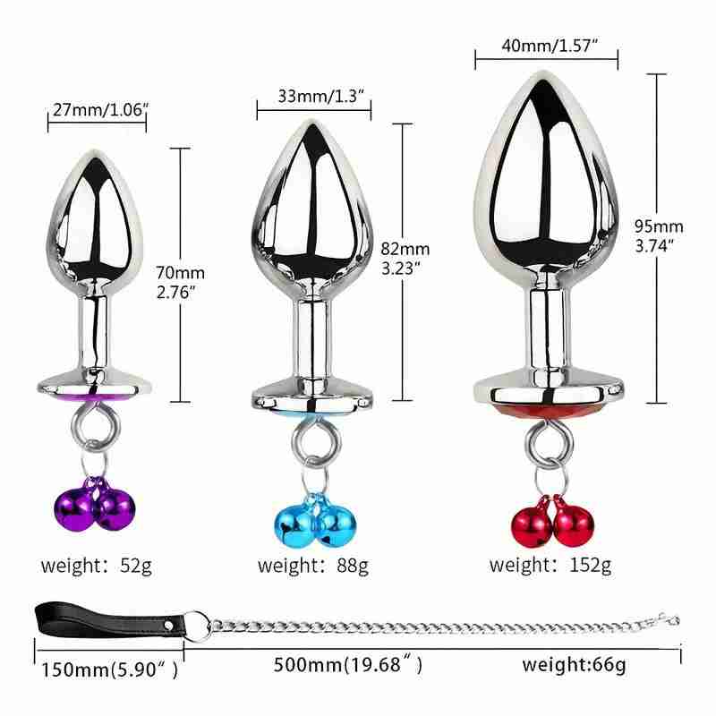 Tapón anal de metal con forma de corazón, juguete sexual para adultos, expansión de la cámara trasera, cadena de tracción, masturbación 