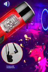 Dark Knight Electric Fully Automatic Telescopic Rotating Sound Silicone Aircraft Cup Exerciser Adult Sex Toys