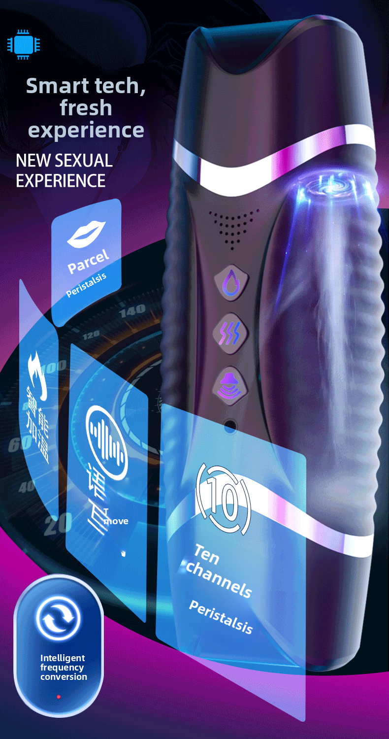 Airplane Cup Fully Automatic Intelligent Heating Telescopic Male Masturbator Clip Suction Cup Adult