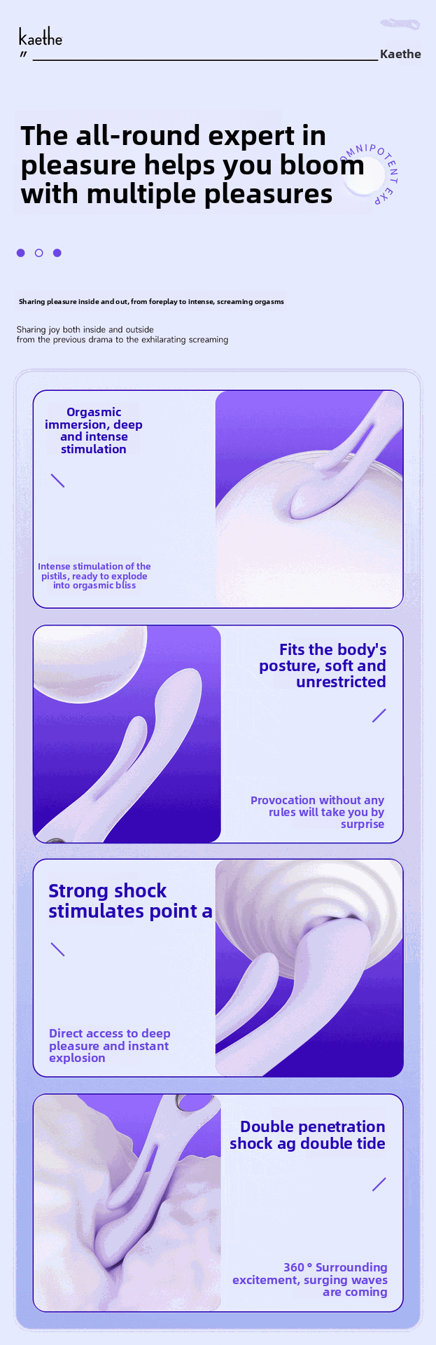 Dual Insert G-Spot Vibrator Sex Toy – Customizable Stimulation