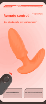 360°Rotating Bead Anal Plug Sex Toy Remote Control Vibrating Anal Plug