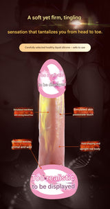 Custom Realistic Soft Flesh Electric Telescopic Female Masturbator Dildo Vibrator Adult Sex Toys