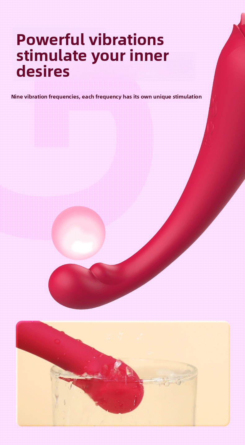 Tongue Licking G-Spot Vibrator for Women, Adult Sex Toy, Vibrating Tongue G-Spot Stick
