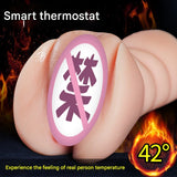 Airplane Cup Automatic Heating Device Inverted Mold Realistic Private Parts Replica Male Sex Toy Portable