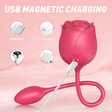 Sucking Double Vibrator Eternal Flower Vibrator Female Masturbator Breast Suction Teasing Vibrating Vibrator