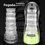 Transparent Airplane Cup Male Sucking Training Masturbator Adult Toy Inverted Mold Sex Toy