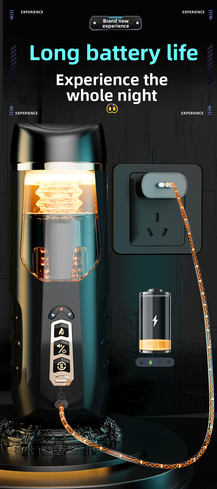 Fully Automatic Telescopic Aircraft Cup Electric Heating Male Masturbation Penis Trainer Adult Sex Toys