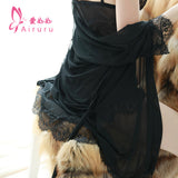 Sexy Lingerie for Women Plus Size See-through Temptation Strap Sexy Lace Nightdress Sleepwear Emotional Supplies Set
