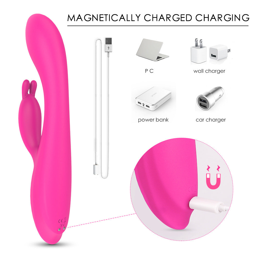 Heating Rabbit Vibrator Sex Toy – Dual-Point Luxury Edition