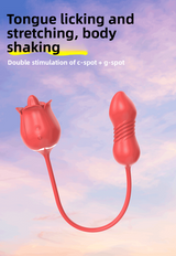 Tongue Licking Telescopic Vibrator Sex Toy – Swing Motion Core