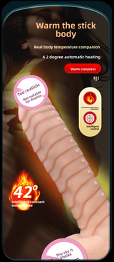 Consolador telescópico realista de pene falso, masturbador femenino de silicona, vibrador, juguetes sexuales para adultos. 