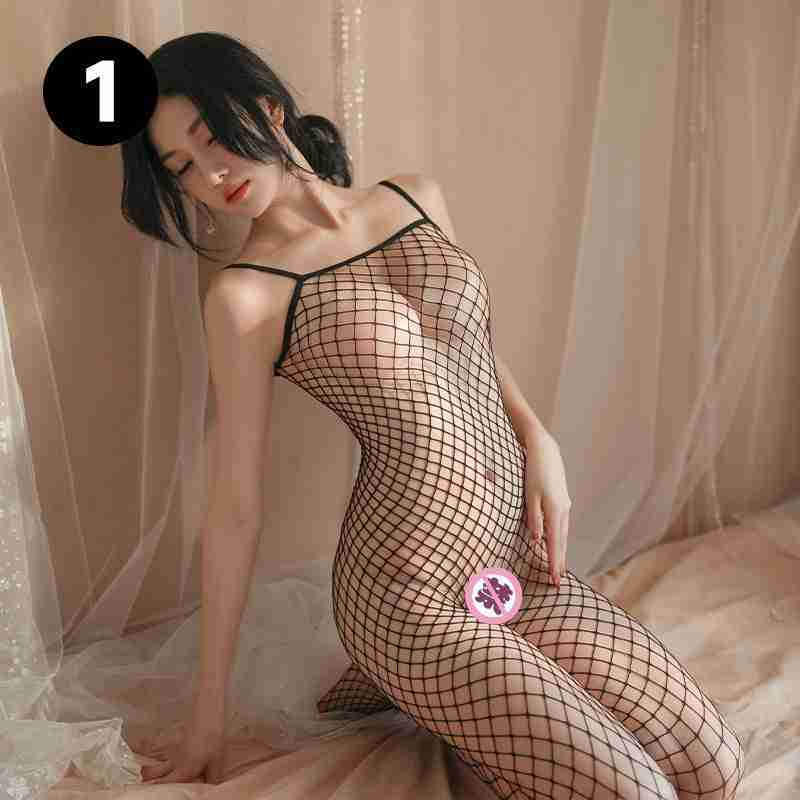 Ai Ruru Sexy Lingerie Strapless Open Crotch Bodystocking Temptation Transparent Passion Fishnet Stockings Netwear No. 1