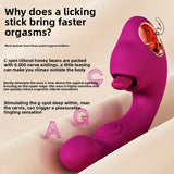3-in-1 Tongue Licking Vibrator Sex Toy – Flapping G-Spot Motion