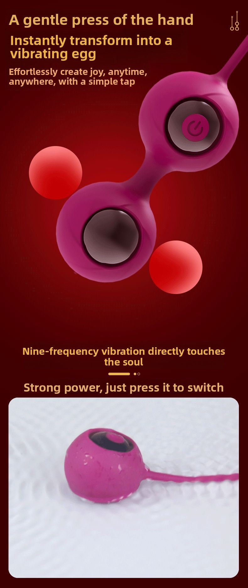 Postpartum Vibration Kegel Ball Packaging Gift Private Part Shrinkage Pelvic Floor Muscle Trainer