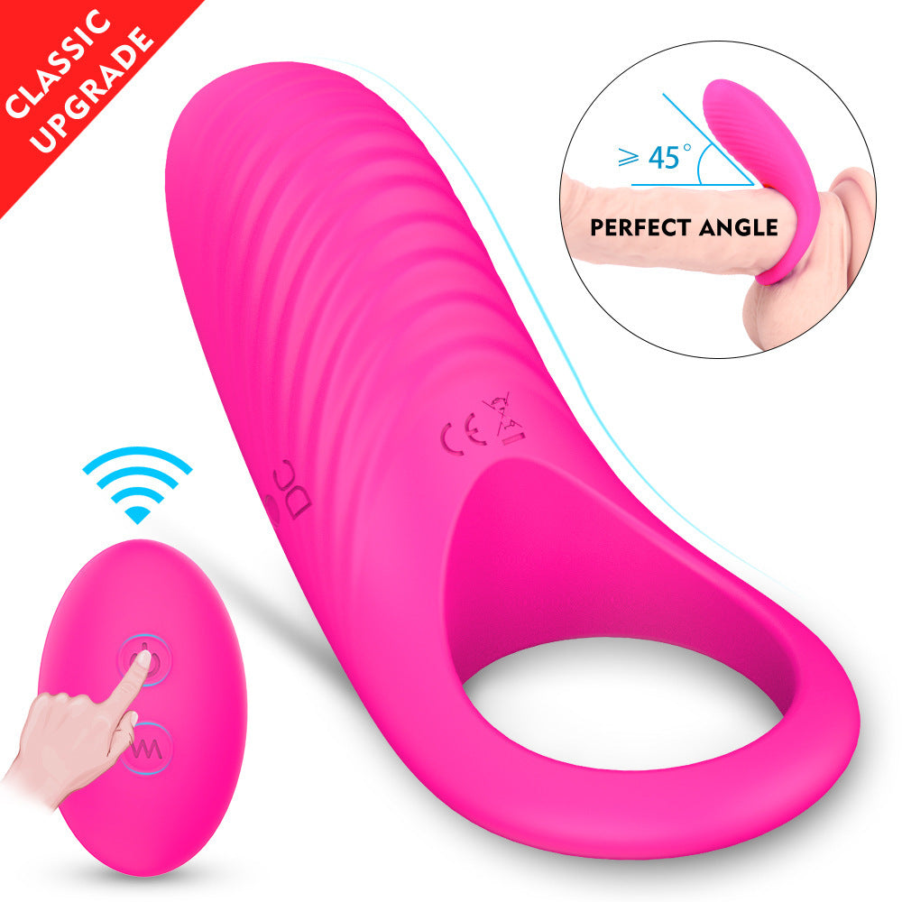 Remote Control Male Locking Semen Ring Penis Trainer Anal Plug Vibrating Ring Male Prostate Massager