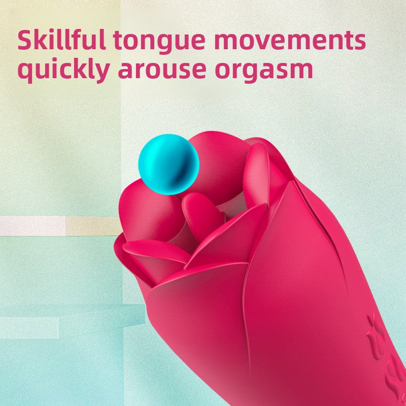 Tongue Licking G-Spot Vibrator for Women, Adult Sex Toy, Vibrating Tongue G-Spot Stick