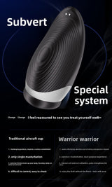 Entrenador de pene para calentar y succionar Masturbación masculina Masturbador masculino Copa de ejercicios Copa de masturbación tipo avión 