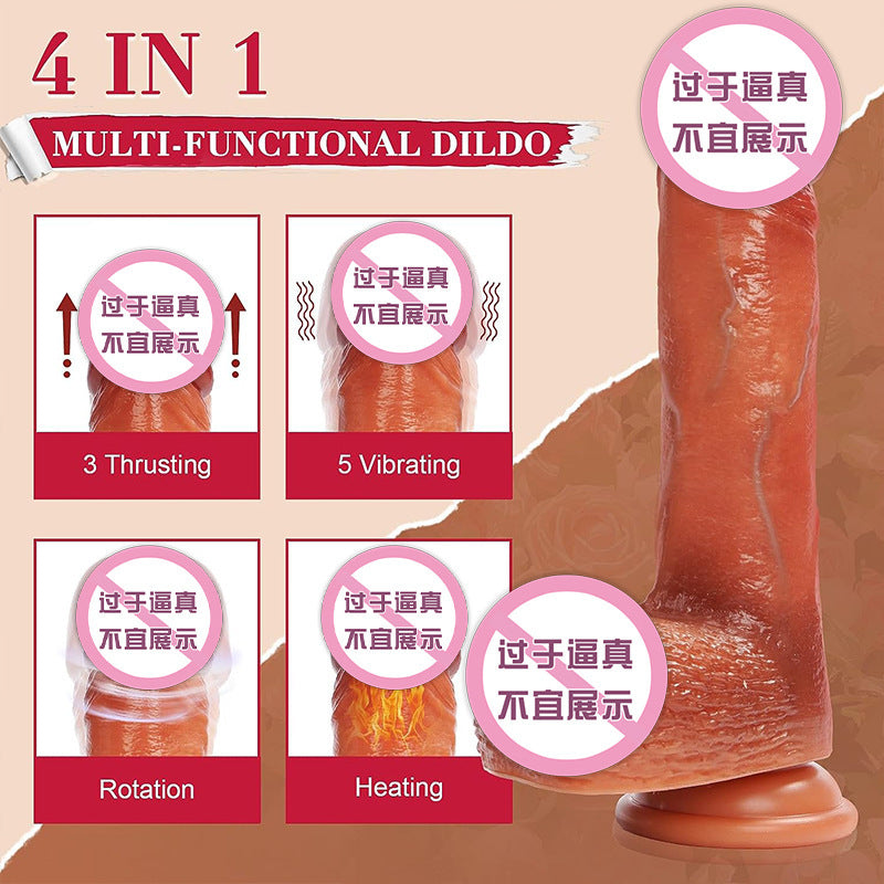 Adult Products Female Apparatus Fully Automatic Thrusting Telescopic Dildo Electric Machine Realistic Dildo Dildo