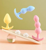 Female Anal Plug for Couples Flirting Tail Large Bead Masturbator Adult Products