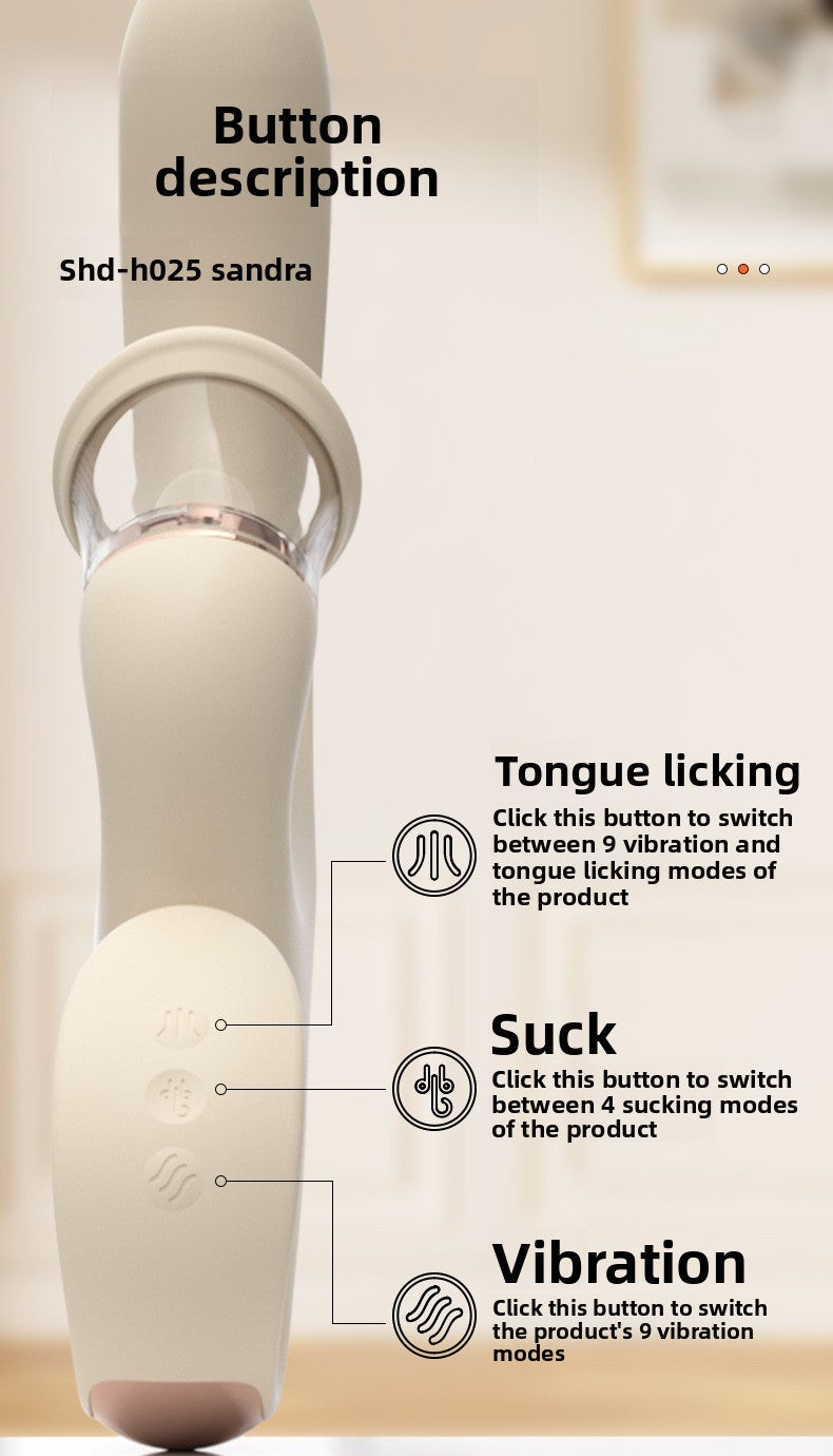 Hot-Selling Sucking Tongue Licking Vibrator for Women Strong Vibration Multi-Functional Female Masturbator Adult Sex Toy Masturbation Stick