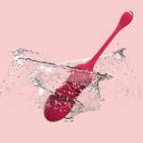 Huevo vibrador telescópico con control remoto inalámbrico para mujeres, masajeador vibratorio de silicona, juguetes sexuales para adultos