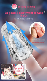 Adult sex toys transparent male masturbator penis exerciser