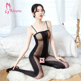Sexy Lingerie Open Crotch Passion Set Transparent Temptation Sexy Stockings One-piece Fishnet Uniform