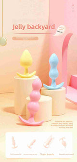 Female Anal Plug for Couples Flirting Tail Large Bead Masturbator Adult Products