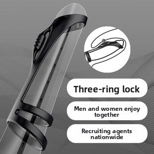 Anillo de bloqueo de semen, masturbador masculino, entrenador de testículos, funda para pene, productos para adultos, anillo vibrador de bloqueo de semen. 