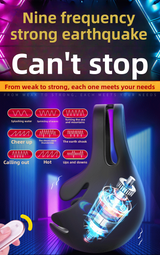 Anillo de bloqueo de semen, masturbador masculino, entrenador de testículos, funda para pene, productos para adultos, anillo vibrador de bloqueo de semen. 