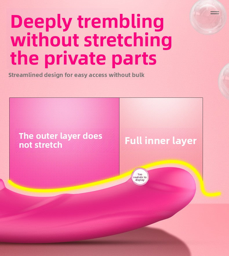 Lesbian Remote Control Vibrator Soft Silicone Double-Headed Lesbian Wand Female Sex Toys Masturbator