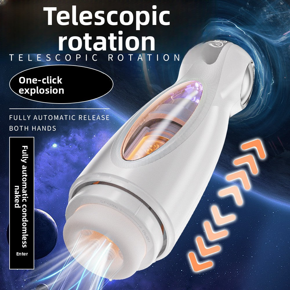 Taza de avión eléctrica de gran venta, taza de avión giratoria telescópica automática, juguete sexual para masturbación masculina, taza de avión masculina completamente automática. 