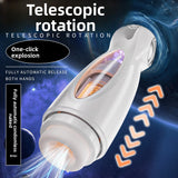 Taza de avión eléctrica de gran venta, taza de avión giratoria telescópica automática, juguete sexual para masturbación masculina, taza de avión masculina completamente automática. 